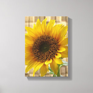 Toile étirée Imprimer Fête des Mères Tournesol