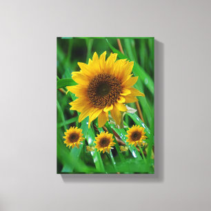 Toile étirée Imprimer Fête des Mères Tournesol