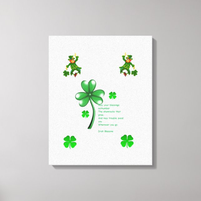 Toile étirée Imprimer Saint Patrick's Day (Recto)