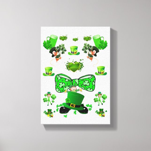Toile étirée Imprimer Saint Patrick's Day (Recto)