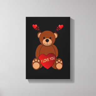 toile étirée Imprimer Saint-Valentin