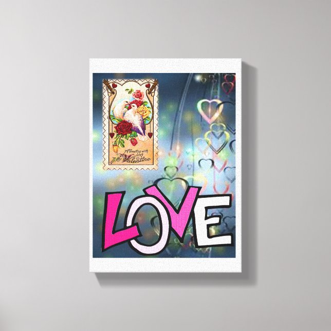 toile étirée Imprimer Saint-Valentin (Recto)