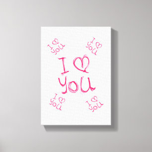 toile étirée Imprimer Saint-Valentin