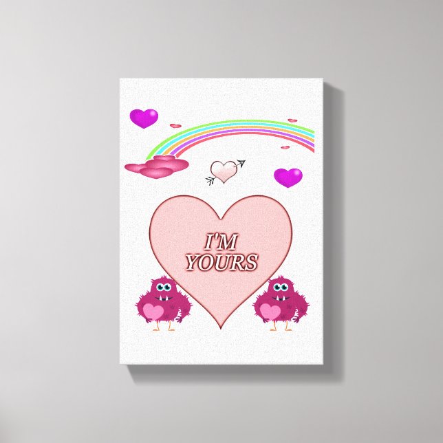 toile étirée Imprimer Saint-Valentin (Recto)