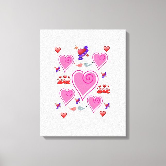toile étirée Imprimer Saint-Valentin (Recto)