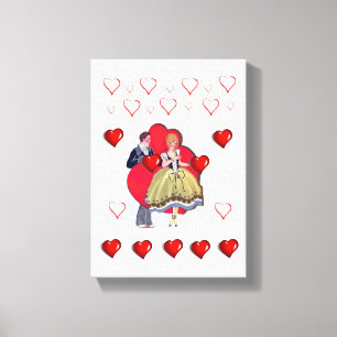 toile étirée Imprimer Saint-Valentin