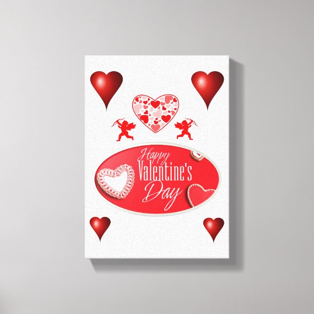 toile étirée Imprimer Saint-Valentin (Recto)