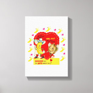 toile étirée Imprimer Saint Valentin Vintage