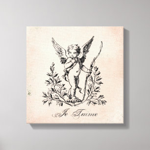 Toile étirée vintage française cupide
