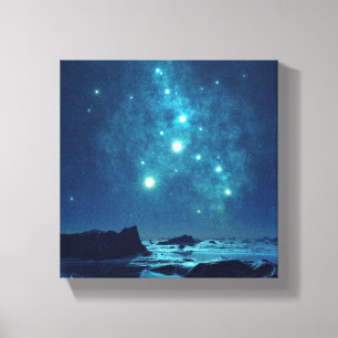 Toile Étoiles lumineuses