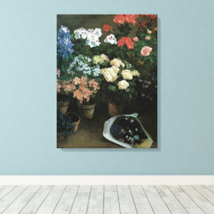 Toile Étude de fleurs par Frédéric Bazille, Art ancien