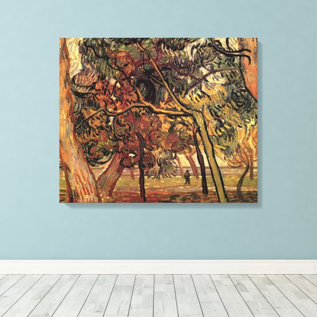 Toile Étude de pins par Vincent van Gogh (Insitu (Plancher de Bois))