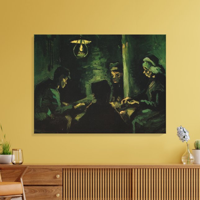 Toile Étude pour Les Mangeurs de pommes de terre de Vinc (Insitu(Salon))
