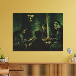 Toile Étude pour les mangeurs de pommes de terre par Vin