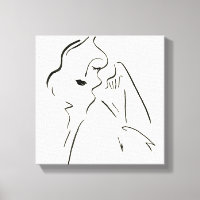 Étude simple - Croquis d'une dame