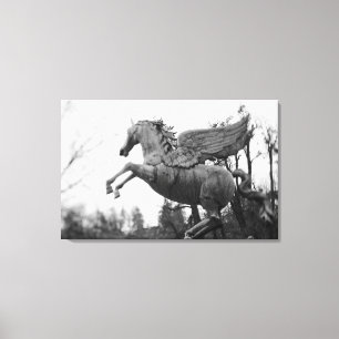 Toile Europe, Autriche, Salzbourg. statue de cheval ail