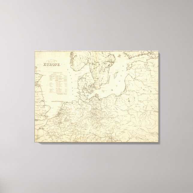 Toile Europe du Nord (Recto)