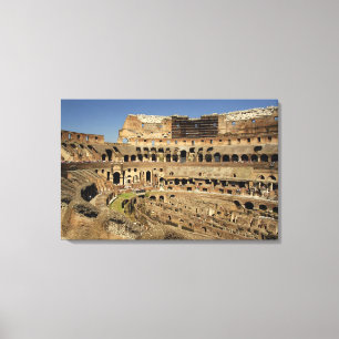 Toile Europe, Italie, Rome. Le Colosseum (aussi