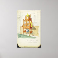 Exhibition Cabinet, c.1860s-70s (w/c & pencil on p