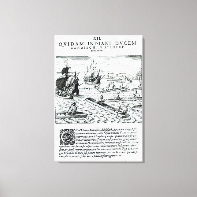 Toile Expédition de Thomas Cavendish (Recto)