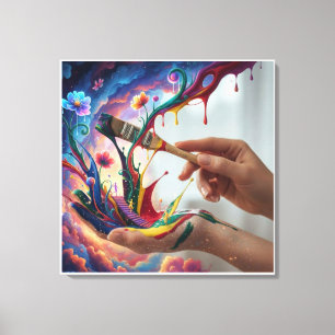 Toile Explosion de Couleur – par Nexa Hub