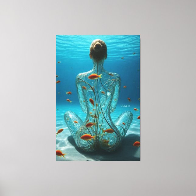 Toile Expressions éthérées : Femmes en Abstrait" (Recto)