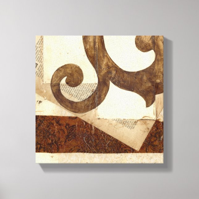 Toile Extrait vintage de journal (Recto)