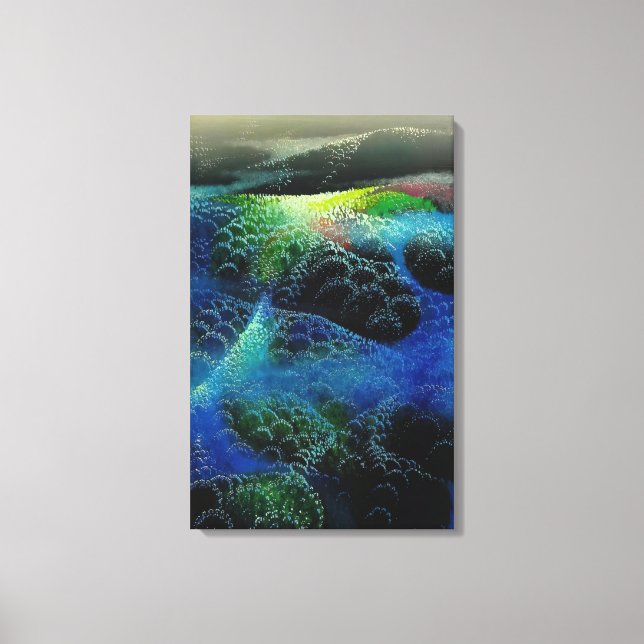 Toile Eyvind Earle - Champs De Fog (Recto)