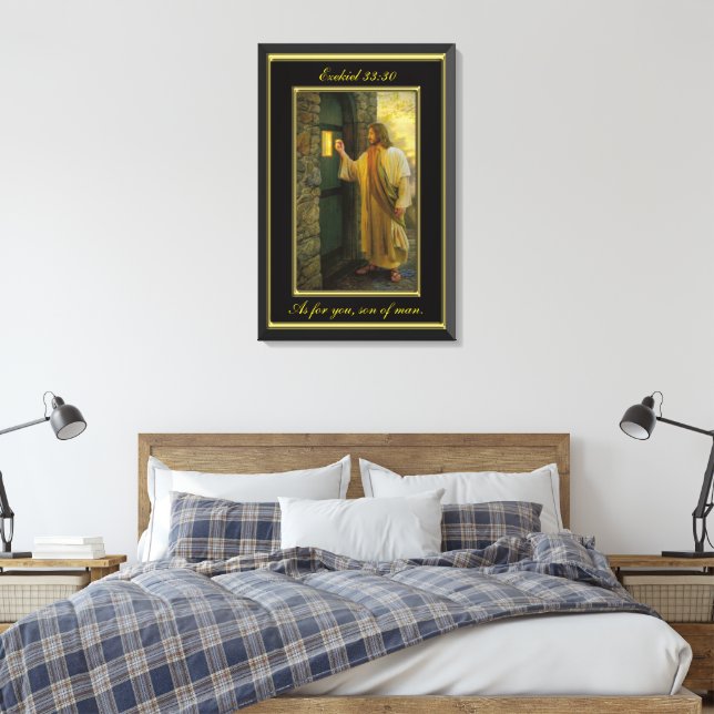 Toile Ezéchiel 33:30 Et toi, fils de l'homme. (Insitu(Chambre))