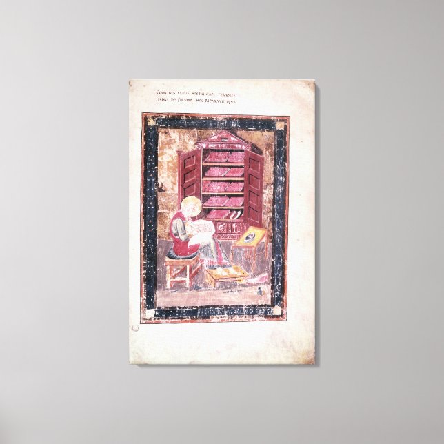 Toile Ezra écrit les livres sacrés (Recto)