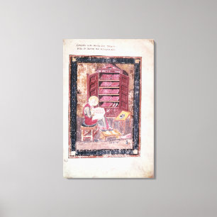 Toile Ezra écrit les livres sacrés