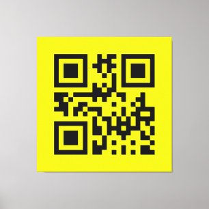 Toile Face heureuse ☻ inversée — Code QR