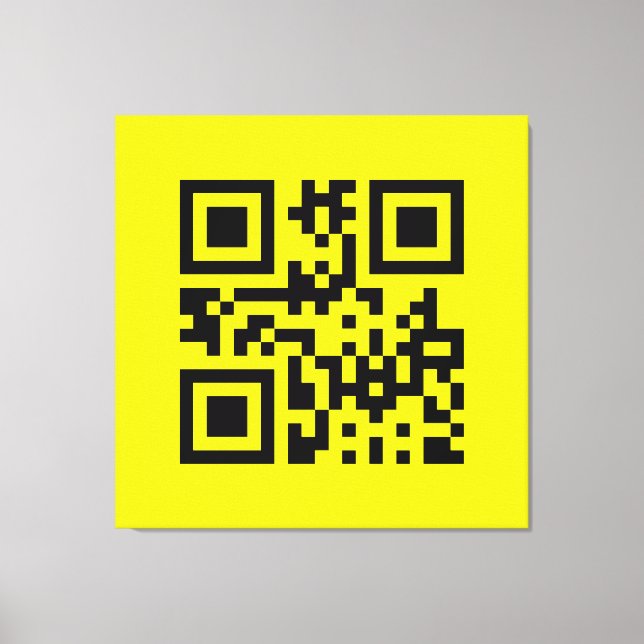 Toile Face heureuse ☻ inversée — Code QR (Recto)