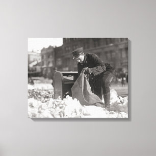 Toile Facteur dans la neige, 1922