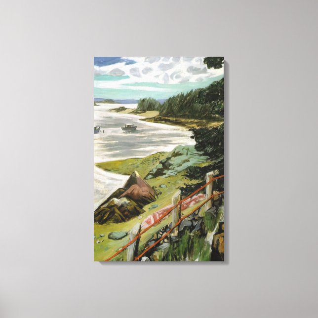 Toile Fairfield Porter - RED CABLES 1940 (Recto)