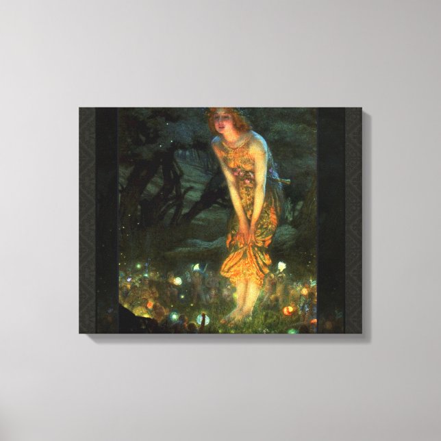 Toile Fairy Circle Fairies Midsummer Eve (Recto)