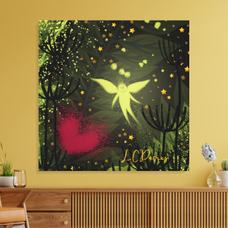 Toile Fairy Garden Stretted Canvas Imprimer