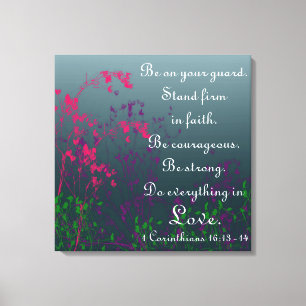 Toile Faites tout dans l'encouragement de vers de bible