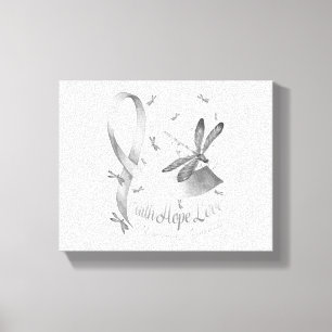 Toile Faith Hope Love Melanoma Awareness Dragonfly