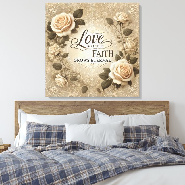 Toile Faith & Love Art IA (Insitu(Chambre))