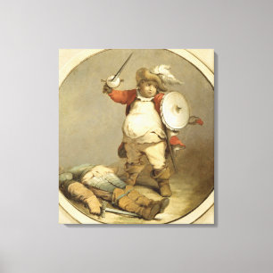 Toile Falstaff avec le corps de Hotspur, c.1786 (huile