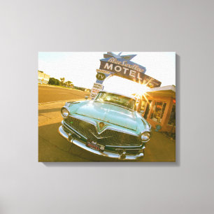 Toile Fameux motel Blue Swallow sur la route 66