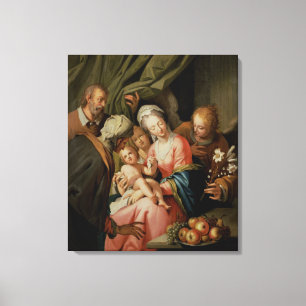 Toile Famille sainte avec St Anne