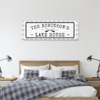 Family Lake House Oars Pagaies Rustique Blanc Plai