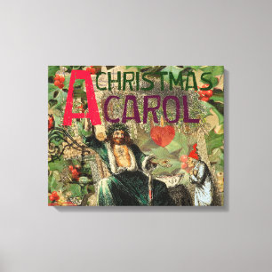 Toile Fantôme de Noël Illustration actuelle Scrooge