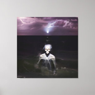 Toile Fantôme en mer - Peinture à l'huile