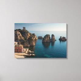 Toile Faraglioni et Tonnara à Scopello, Sicile
