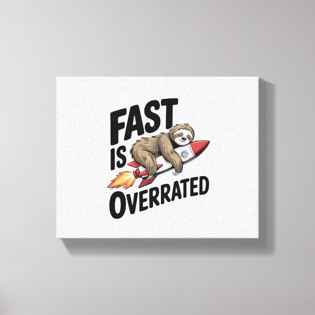 Toile Fast est surévalué Sloth Rocket (Recto)