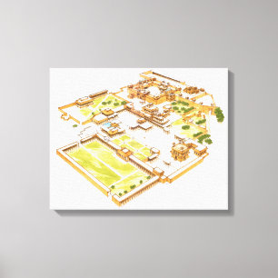 Toile Fatehpur Sikri. Adra. L'Inde