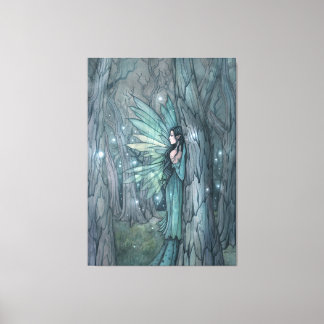 Toile Fée de la forêt sombre Art de fantasy mystique